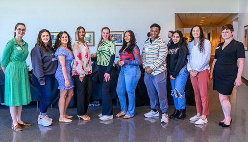 Students and donors at the Foundation Scholarship Celebration